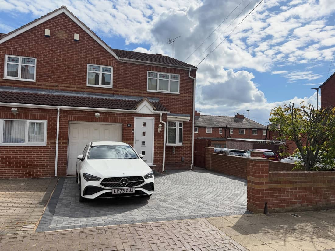 Block paving driveways after 3