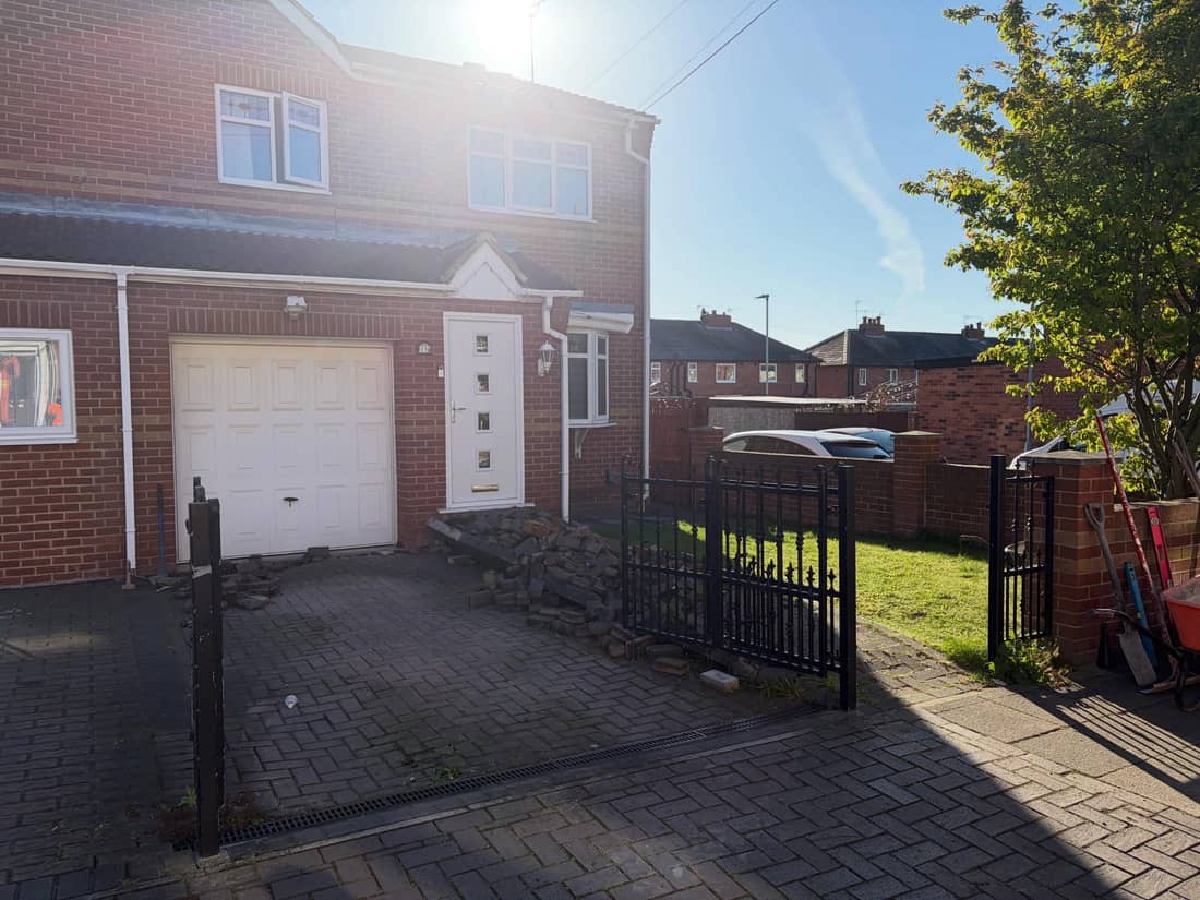 Block paving driveways before 3