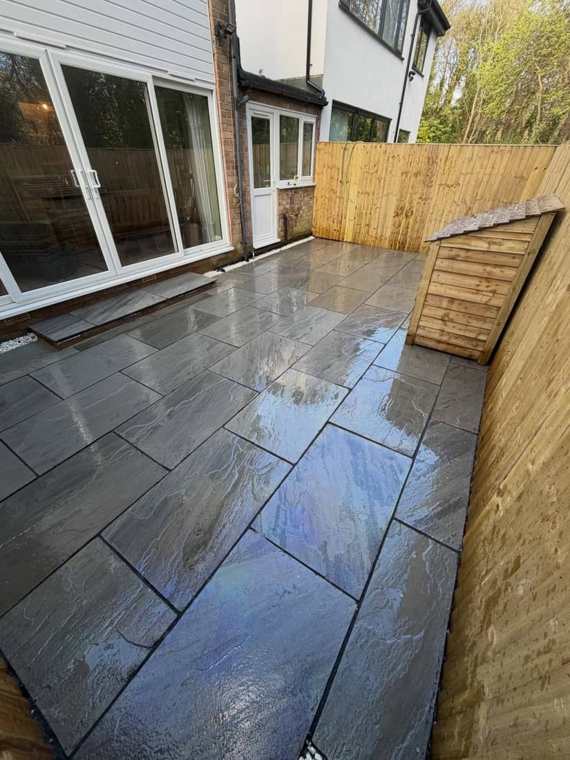 Indian Sandstone Paving by GD Surfacing