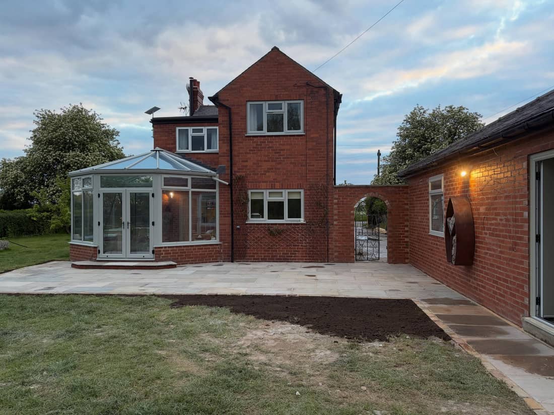 Indian stone paving after 3