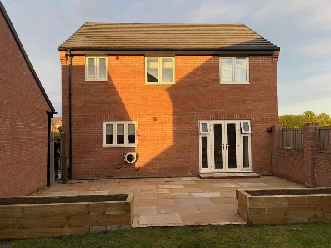 Indian stone paving after 5