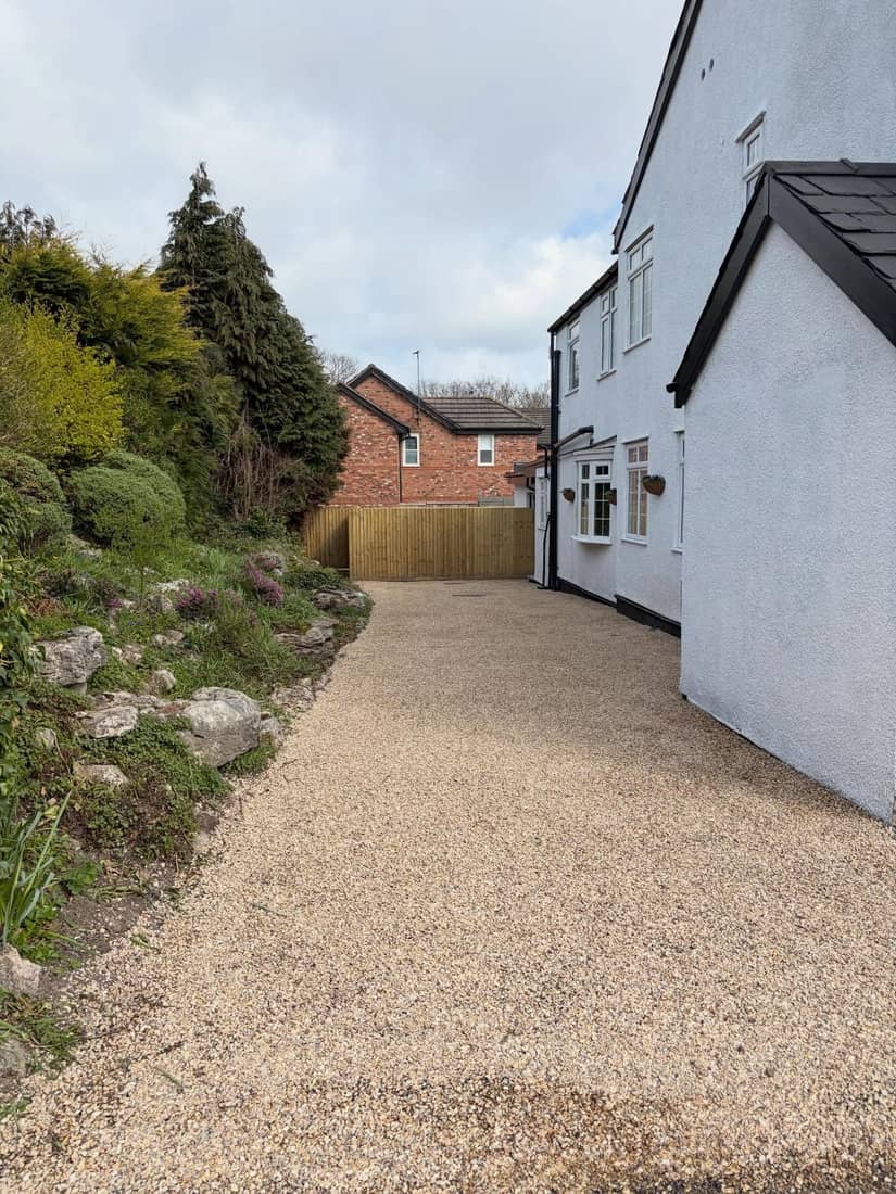 Tarmac driveway before 1