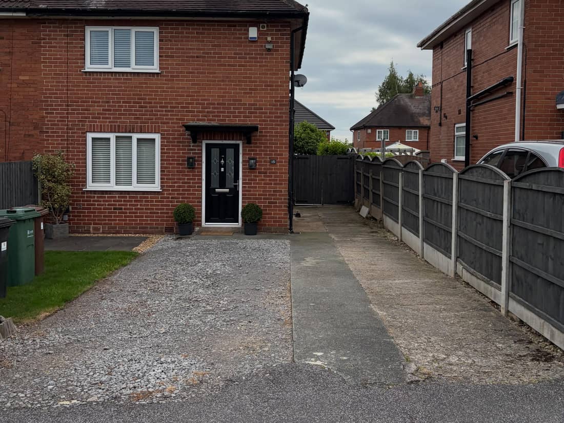Tarmac driveway before 3